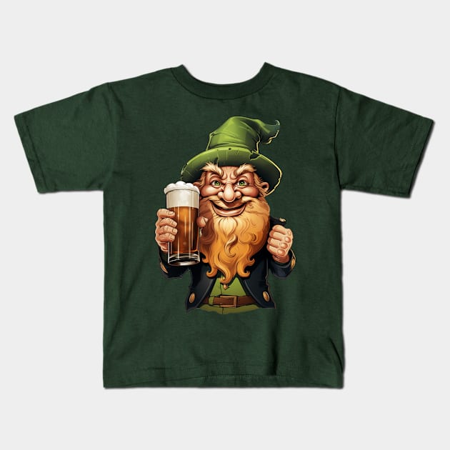 Cheers Leprechaun Kids T-Shirt by JunkyDotCom